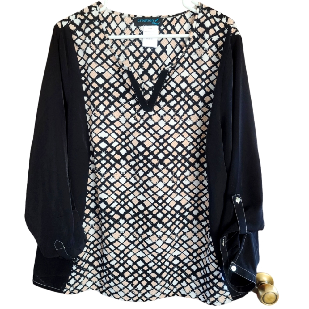 Womens dress blouse with pattern